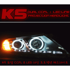 AUTO LAMP DUAL CCFL AND LED LINE HEADLIGHTS SET FOR  KIA K5 / OPTIMA 2010-13 MNR